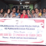 Peringati HUT Polwan ke-77, Polwan Polda Papua Anjangsana ke Purnawirawan